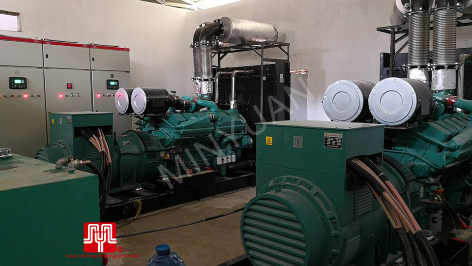 Máy phát điện Cummins 1250kva bàn giao tại Cambodia ngày 25/12/2017