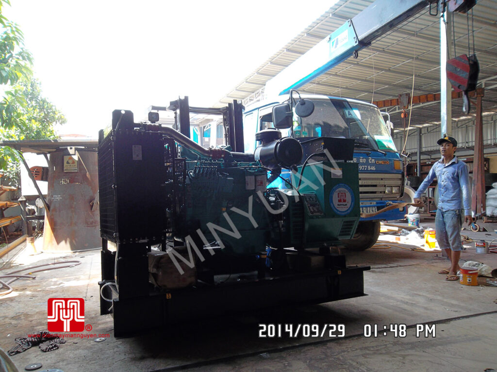 Máy phát điện Cummins 140kva giao tại Cambodia 29/09/2014