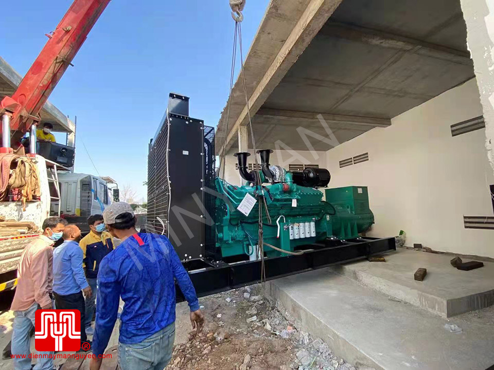 Máy phát điện Cummins 1500kva bàn giao 16/09/2021