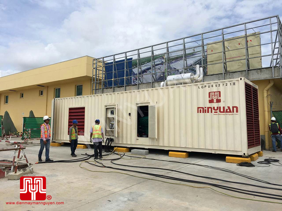 Máy phát điện Cummins 1540kva bàn giao sân bay Cambodia 08/09/2016