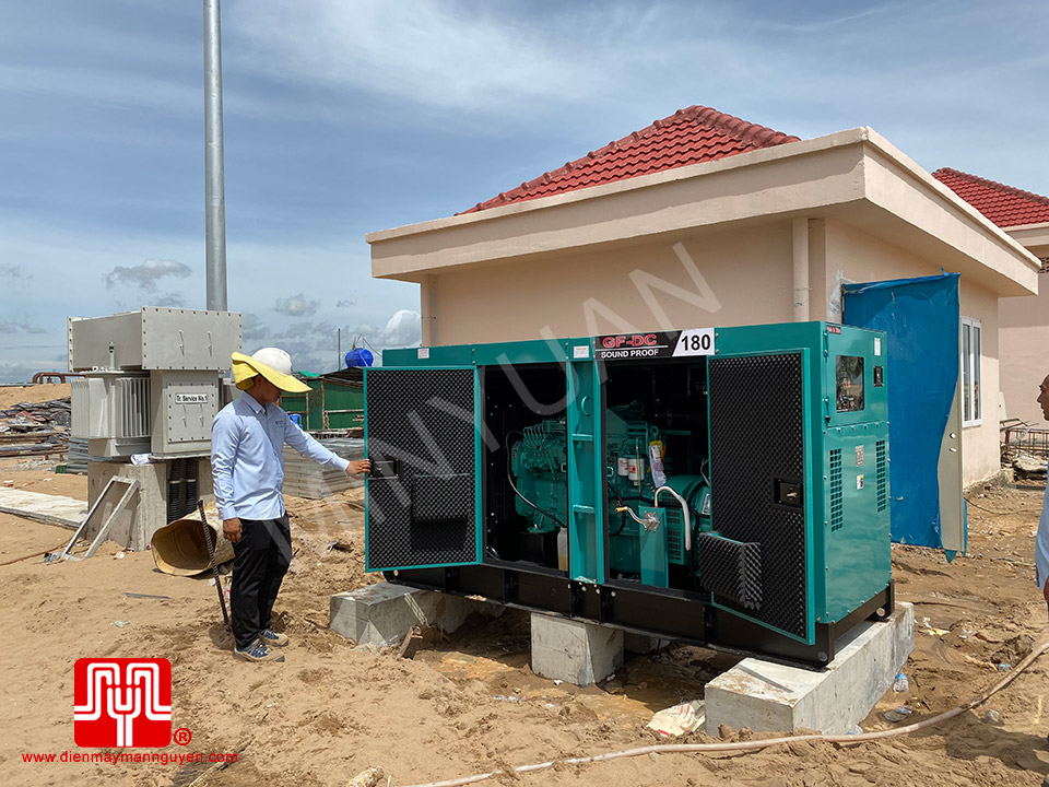 Máy phát điện Cummins 180kva bàn giao ngày 16/06/2020