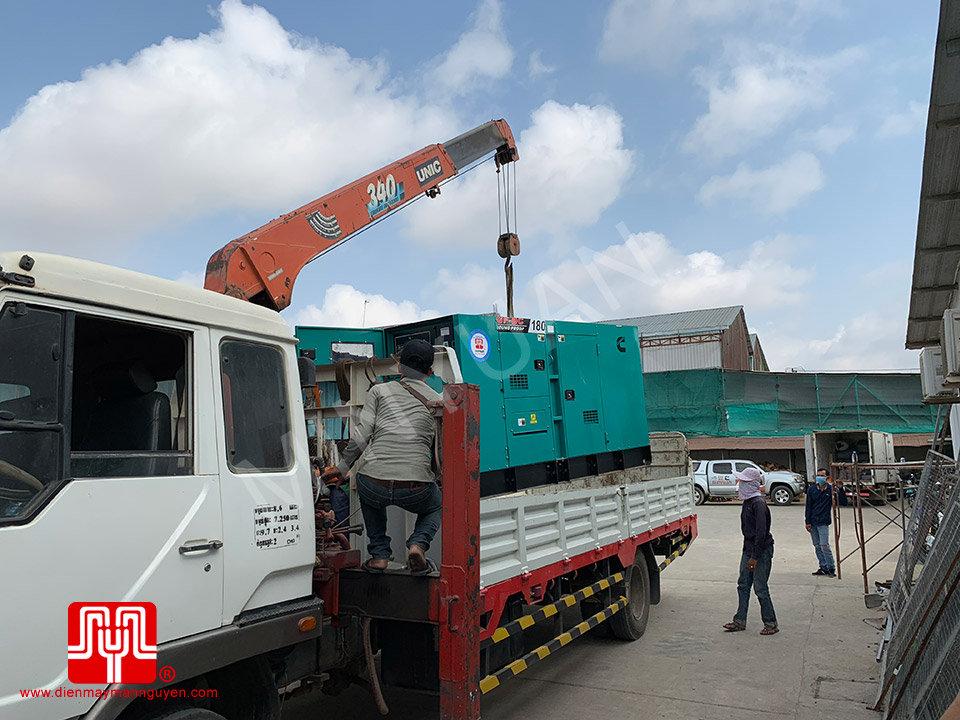 Máy phát điện Cummins 180kva bàn giao ngày 29/03/2019