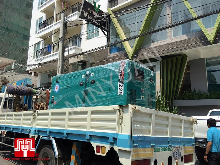 Máy phát điện Cummins 225kva bàn giao tại Cambodia 08/04/2016