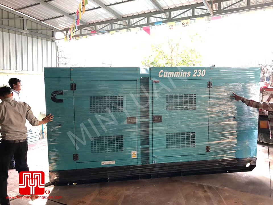 Máy phát điện Cummins 230kva bàn giao ngày 28/12/2019