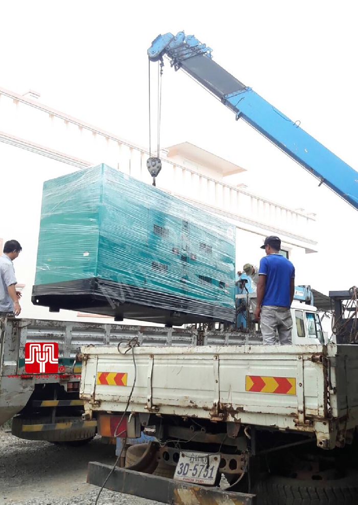 Máy phát điện Cummins 250kva bàn giao tại Cambodia ngày 08/10/2017