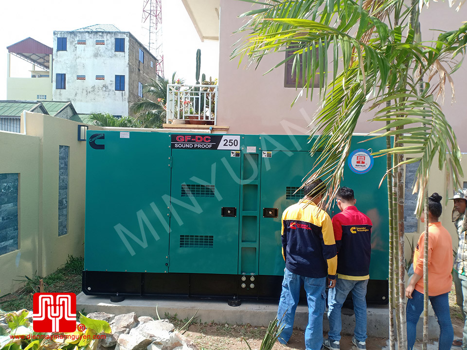 Máy phát điện Cummins 250kva bàn giao 25/12/2020