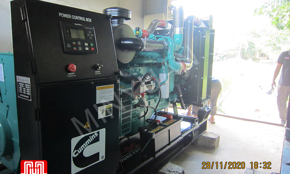 Máy phát điện Cummins 250kva bàn giao ngày 28/11/2018