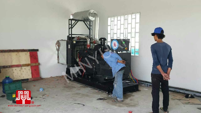 Máy phát điện ShangChai 250kva bàn giao tại Cambodia 31/01/2015