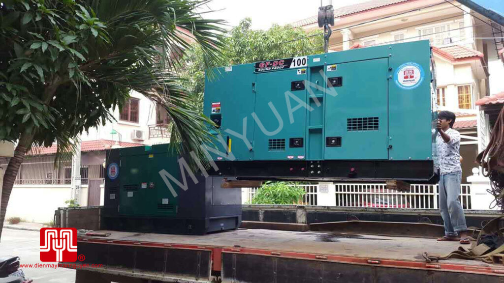 Máy phát điện Cummins 25kva và 100kva bàn giao tại Cambodia 21/09/2015