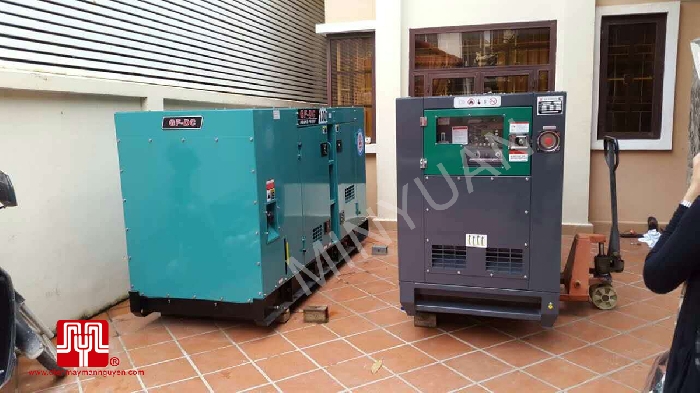 Máy phát điện Cummins 25kva và 100kva bàn giao tại Cambodia 21/09/2015