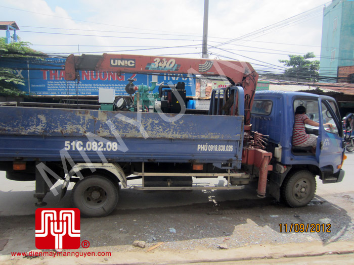 Tổ máy trần CUMMINS 40KVA bàn giao khách hàng Hồ Chí Minh ngày 11.9.2012