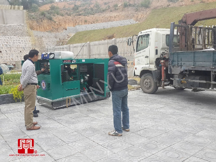 Máy phát điện Cummins 40kva bàn giao tại Hà Nội 29/02/2016