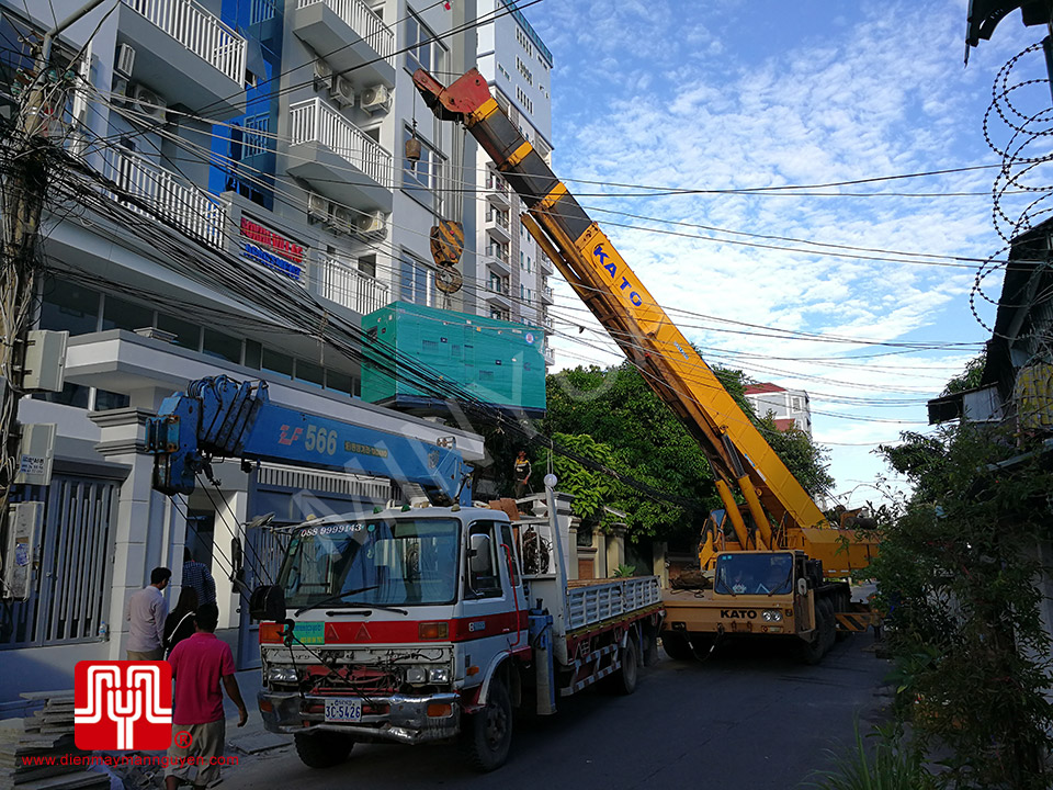 Máy phát điện Cummins 412kva bàn giao Cambodia 03/06/2017