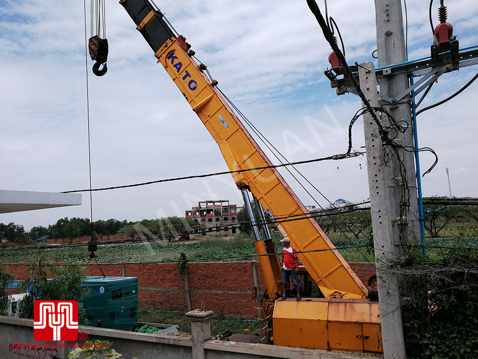 Máy phát điện Cummins 450kva bàn giao tại Cambodia 04/04/2017