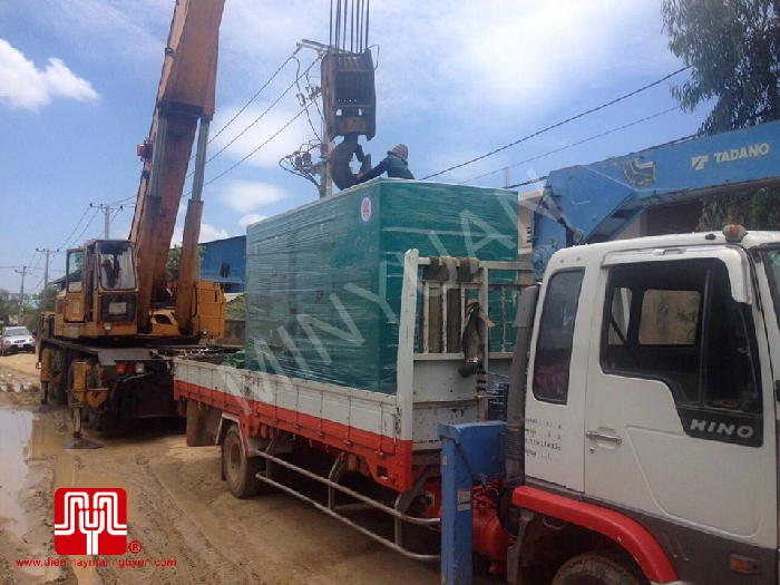 Máy phát điện Cummins 450kva bàn giao tại Cambodia 04/04/2017