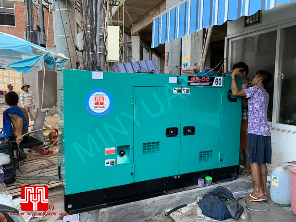 Máy phát điện Cummins 60kva bàn giao ngày 10/06/2019