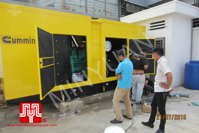 Máy phát điện Cummins 625kva bàn giao bệnh viên quân đội TPHCM 21/07/2015