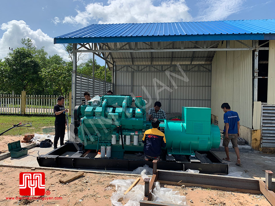 Máy phát điện Cummins 750kva bàn giao ngày 17/07/2019