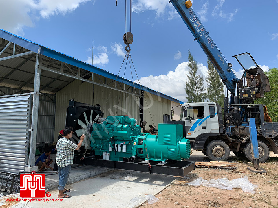 Máy phát điện Cummins 750kva bàn giao ngày 17/07/2019