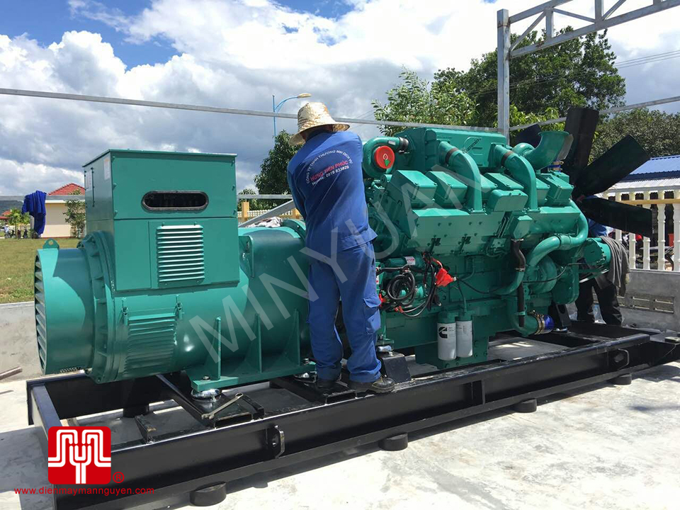 Máy phát điện Cummins 750kva bàn giao Cambodia 31/10/2016