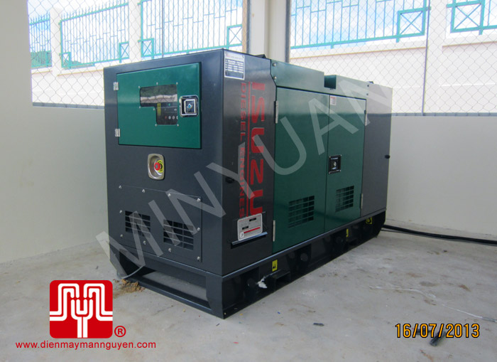 Tổ máy phát điện có vỏ ISUZU 30KVA bàn giao khách hàng HCM ngày 16.7.2013