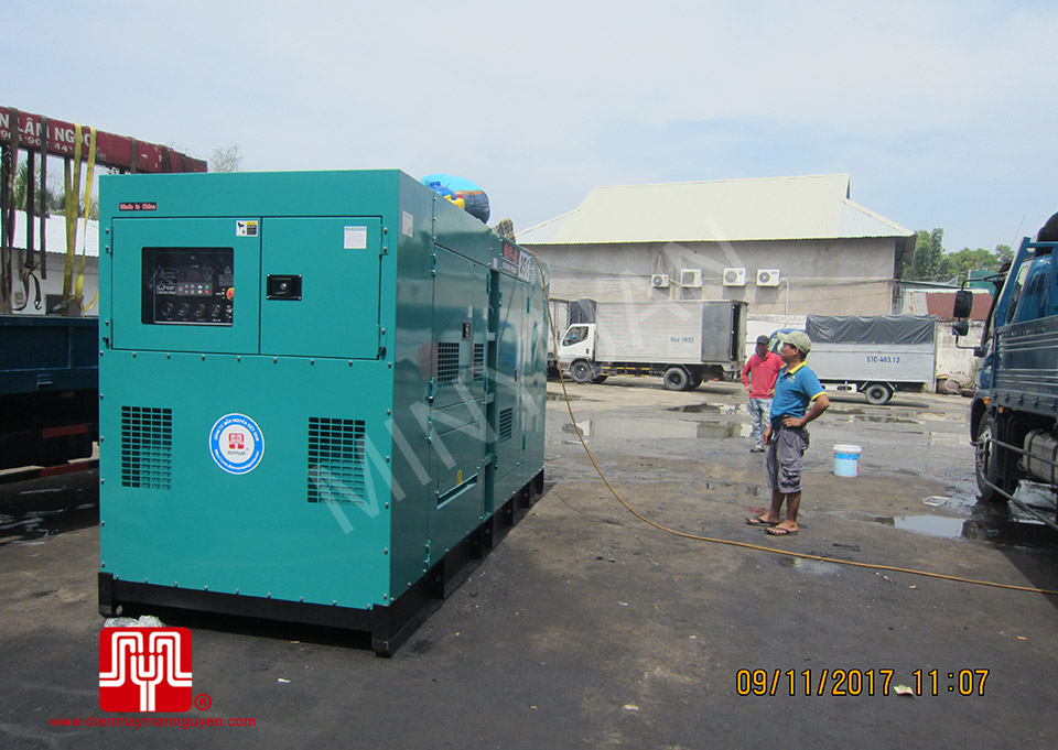 Máy phát điện Shangchai 343kva bàn giao tại TPHCM ngày 09/11/2017