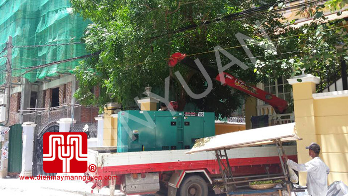 Máy phát điện Cummins 100kva có vỏ cách âm bàn giao tại Cambodia 28/07/2014