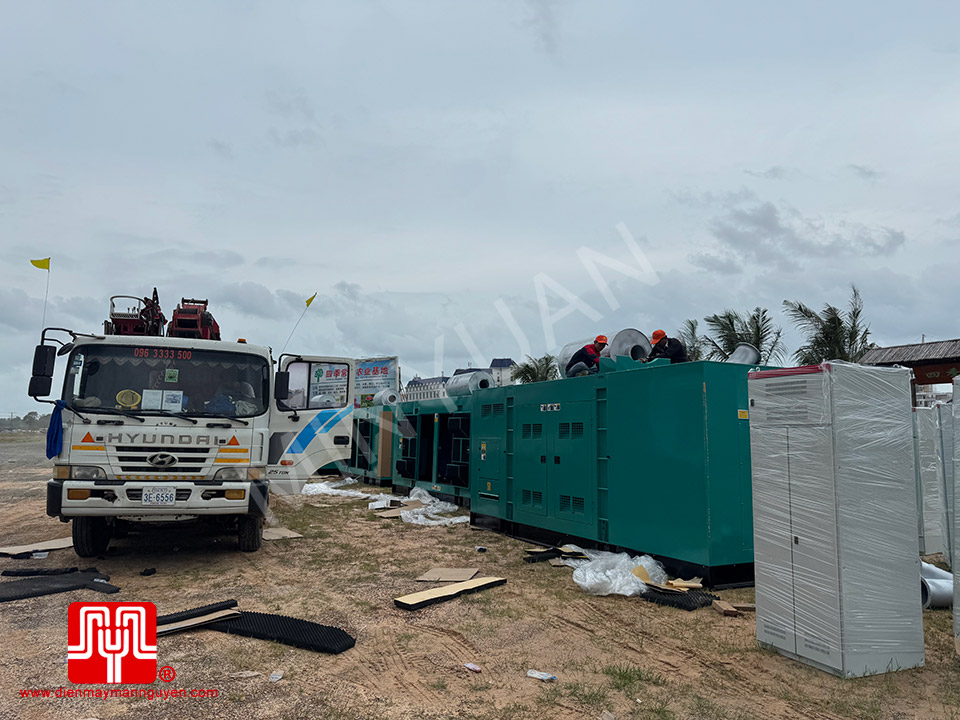 Máy phát điện Cummins 1000kva và 650kva bàn giao 11/10/2024